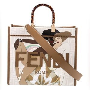 Fendi Sunshine Shopper Tote Bikini Girls 2022 Antonio Lopez Collection RARE
